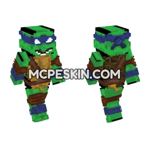Leonardo TMNT Minecraft Bedrock skin