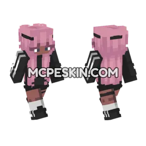 Leslie Pink Witch Minecraft Bedrock skin