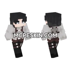 Levi Ackerman Skin Minecraft Bedrock skin