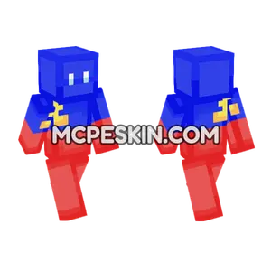 Liechtenstein Flag Outfit Minecraft Bedrock skin