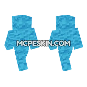 Light Blue Wool Minecraft Bedrock skin