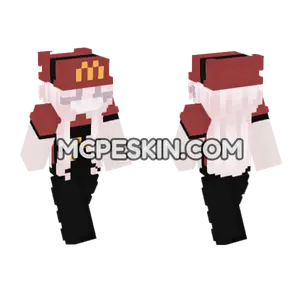 Lily McDonald's Uniform Minecraft Bedrock skin