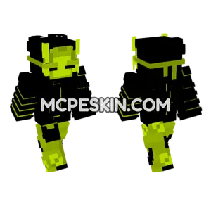Lime Void 1 Minecraft Bedrock skin