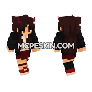 Lisa Demon Girl Minecraft Bedrock skin