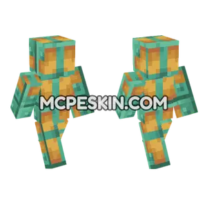 Lit Oxidized Copper Bulb Minecraft Bedrock skin