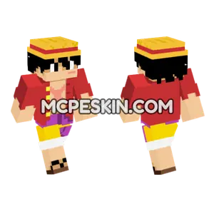 Luffy Post Onigashima HD Minecraft Bedrock skin
