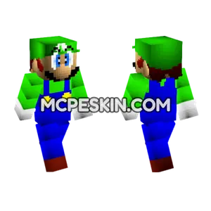 Luigi Minecraft Bedrock skin