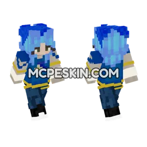 Lumina Blue Outfit Minecraft Bedrock skin