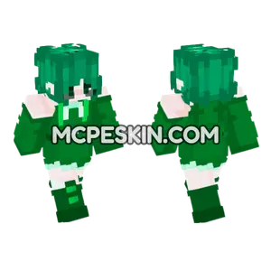 Luna Green Skin Minecraft Bedrock skin