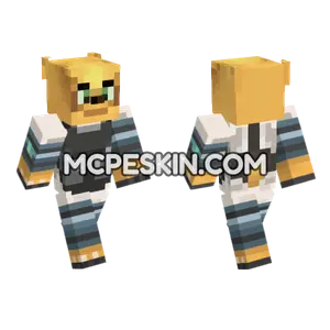 Lupus Yellow Outfit Minecraft Bedrock skin