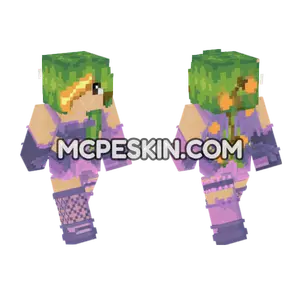 Magenta Human Bedtime Minecraft Bedrock skin