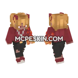 Magma Boy Minecraft Bedrock skin