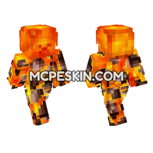 Magma Steve Minecraft Bedrock skin