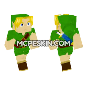 Majora's Mask Link Minecraft Bedrock skin
