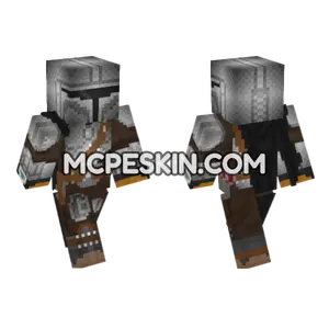 Mando V2 Papercraft Minecraft Bedrock skin