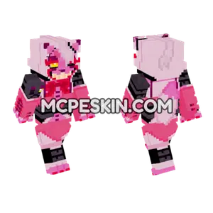 Mangle Toy Foxy Minecraft Bedrock skin