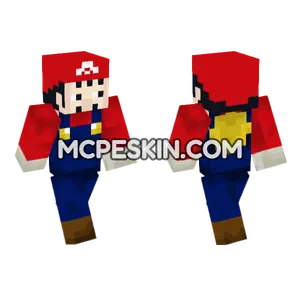 Mario One Piece Series Minecraft Bedrock skin