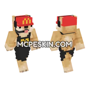McDonalds Dog Skin Minecraft Bedrock skin
