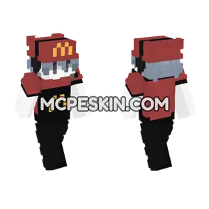McDonalds Uniform Minecraft Bedrock skin