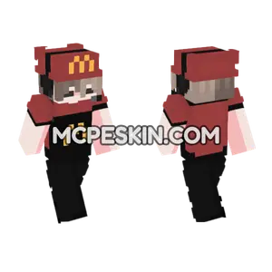 McDonalds Uniform Girl Minecraft Bedrock skin
