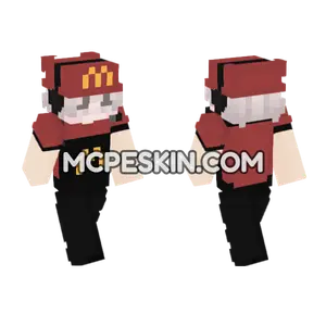 McDonalds Worker Minecraft Bedrock skin