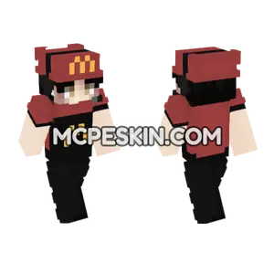 McDonalds Worker Skin Minecraft Bedrock skin