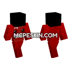 Meat Boy Minecraft Bedrock skin