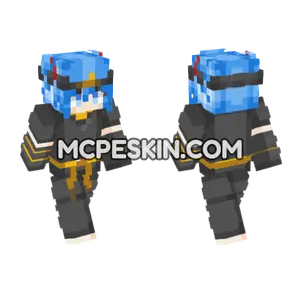 Mei Blue Hair Minecraft Bedrock skin