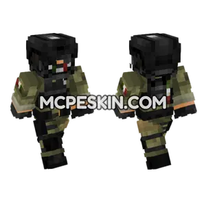 Mexican Army Soldier Minecraft Bedrock skin