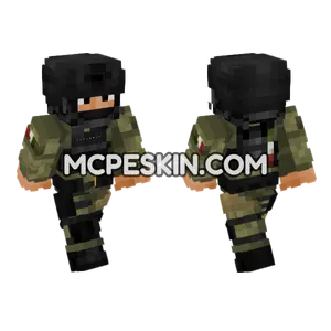 Mexican Army Soldier Minecraft Bedrock skin
