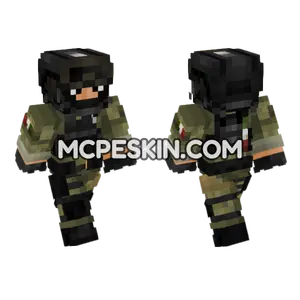 Mexican Army Soldier Minecraft Bedrock skin