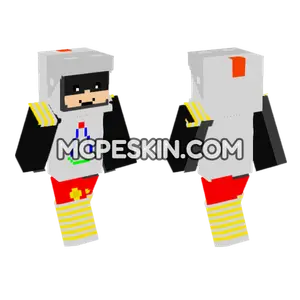 Mickey Mouse Knight Costume Minecraft Bedrock skin