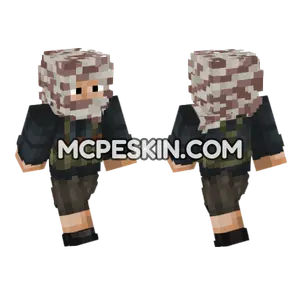 Middle Eastern Insurgency Soldier Minecraft Bedrock skin