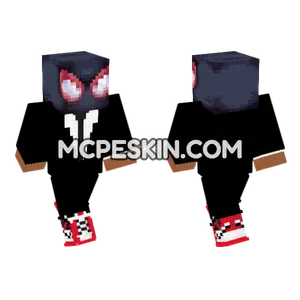 Miles Morales Tuxedo Minecraft Bedrock skin