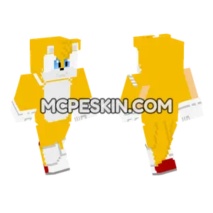 Miles Tails Prower Minecraft Bedrock skin