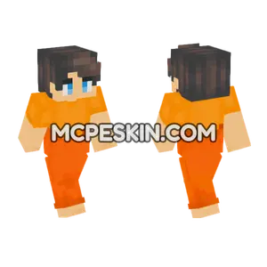 Milo Orange Outfit Minecraft Bedrock skin