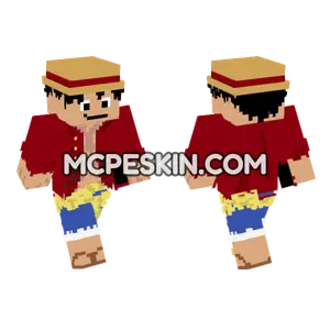 Monkey D Luffy Skin Minecraft Bedrock skin