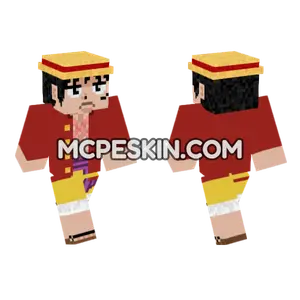 Monkey D Luffy Yonko Minecraft Bedrock skin