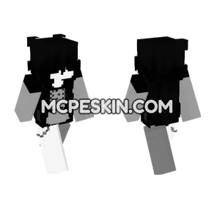 Monochrome Gentleman Minecraft Bedrock skin