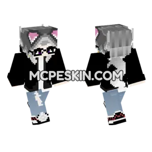 Moong 6888119 Cat Ears Minecraft Bedrock skin