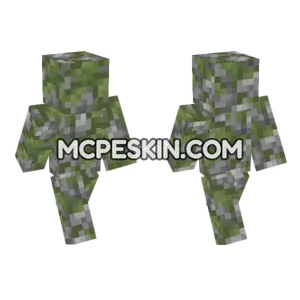 Mossy Cobblestone Minecraft Bedrock skin