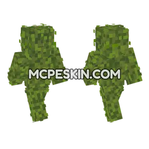 Mossy Green Outfit Minecraft Bedrock skin