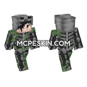 Mossy Skeleton Minecraft Bedrock skin