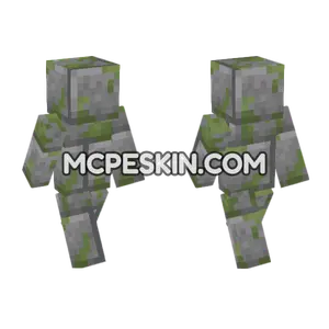 Mossy Stone Bricks Minecraft Bedrock skin