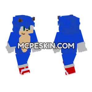 Movie Sonic Minecraft Bedrock skin