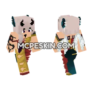 Multicolored Angel Minecraft Bedrock skin