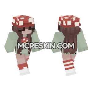 Mushroom Girl Minecraft Bedrock skin