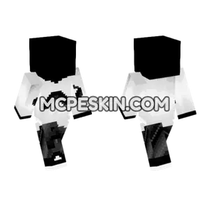 Mustache Shirt Ripped Jeans Minecraft Bedrock skin