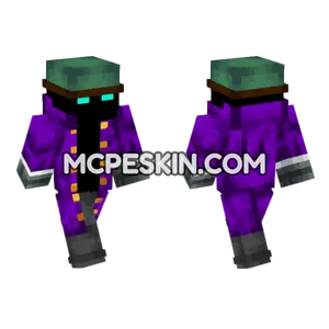 Mystery Man Minecraft Bedrock skin