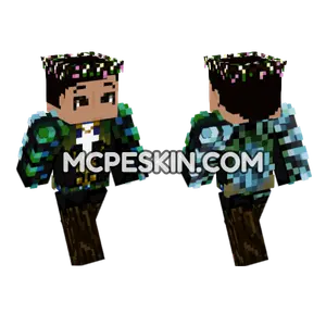 Mystic Forest Guardian Minecraft Bedrock skin